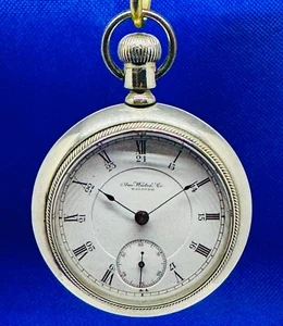 🔥Waltham Appleton Tracy Railroad Grade SALESMAN DISPLAY M1883 Pocket Watch NR🔥 - Picture 1 of 12