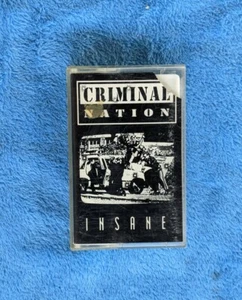 CRIMINAL NATION Insane Cassette Tape ep 1990 Rap Hip Hop Nastymix Cold Rock - Picture 1 of 4