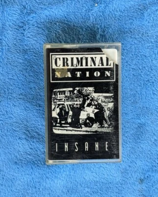 CRIMINAL NATION Insane Cassette Tape ep 1990 Rap Hip Hop Nastymix Cold Rock - Image 1 of 4