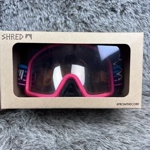 Shred Monocle Goggles Platinum Reflect Neon Pink Ski Snowboard NEW in BOX - Picture 1 of 8