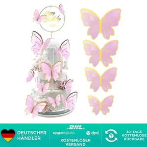 40 Stk Schmetterlinge Tortendeko, Schmetterlinge Kuchen Deko, Dreidimensional - Bild 1 von 2