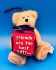 Boyds Bears Friends Are The Best Gifts Ornament Jointed Stuffed Teddy Bear w/Tag