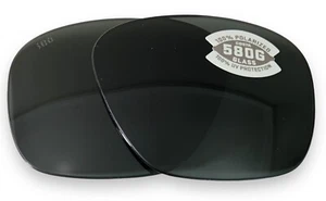 Lentes de repuesto de cristal Costa Del Mar Canaveral 6S6002 polarizadas 580G grises - Imagen 1 de 10