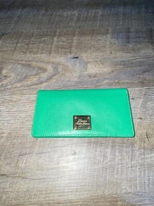 Lauren by Ralph Lauren Newbury Slim Geldbörse Kelly Grün Lederfehler - Bild 1 von 12