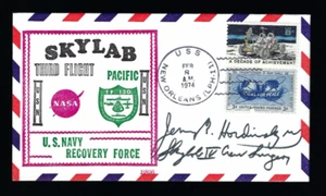 Jerry Hordinsky cubierta firmada coordinador de la NASA skylab equipo médico cirujano de vuelo - Imagen 1 de 1