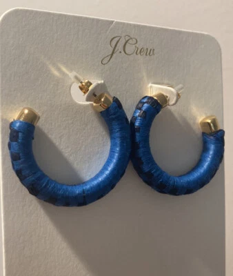 Pendientes de aro de rafia J.Crew Foto 1 de 4