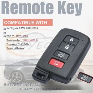 for Toyota RAV4 2013 14 15 16 17 2018 Prox Remote Key Fob HYQ14FBA -G Board 0020 - Bild 1 von 9