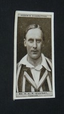 OGDEN'S CIGARETTES CARD CRICKET 1926 #17 A. E. R. GILLIGAN SUSSEX ANGLETERRE
