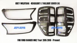 GRIS GRIS GRIS WILDTRAK CUBIERTA DE LUZ TRASERA AJUSTE FORD RANGER T6 PX 2015-21 - Imagen 1 de 6