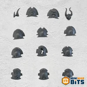 Chosen Shoulder Pad Bits - Warhammer 40k Chaos Space Marine Bits - Imagen 1 de 1