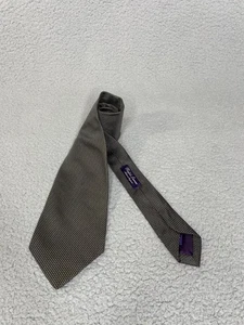 Ralph Lauren Purple Label Mens Silk Tie Jacquard Luxury Handmade in England - Picture 1 of 16