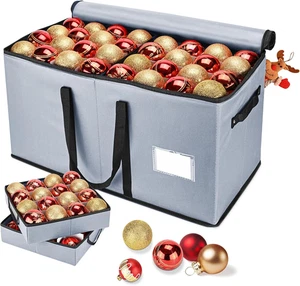 Weihnachtsschmuck Aufbewahrungsbox, Organizer passt 128 3 Zoll Ornament Kugeln, 8 Remo - Bild 1 von 7