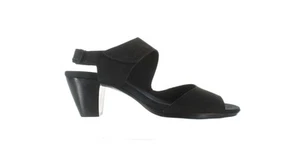 Munro Womens Fabina Black Ankle Strap Heels Size 7.5 (AAA+) - Picture 1 of 4