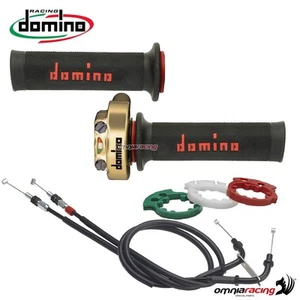 Comando gas rapido XM2 Domino oro con manopole e con cavi Honda CBR600RR 2005 - Imagen 1 de 1