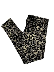 Club L Mädchen/Teenager Viskose schwarz & gold Tiermotiv Leggings Größe 12 - Bild 1 von 10