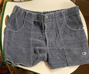 Vintage 70er 80er OP Ozean Pazifik Blau Cord Shorts Herren Größe 30? Made in USA! - Bild 1 von 11