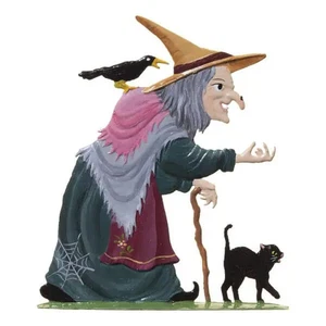 WILHELM SCHWEIZER GERMAN ZINNFIGUREN Standing Witch (Fairytale) (3" x 3.5") - Picture 1 of 1
