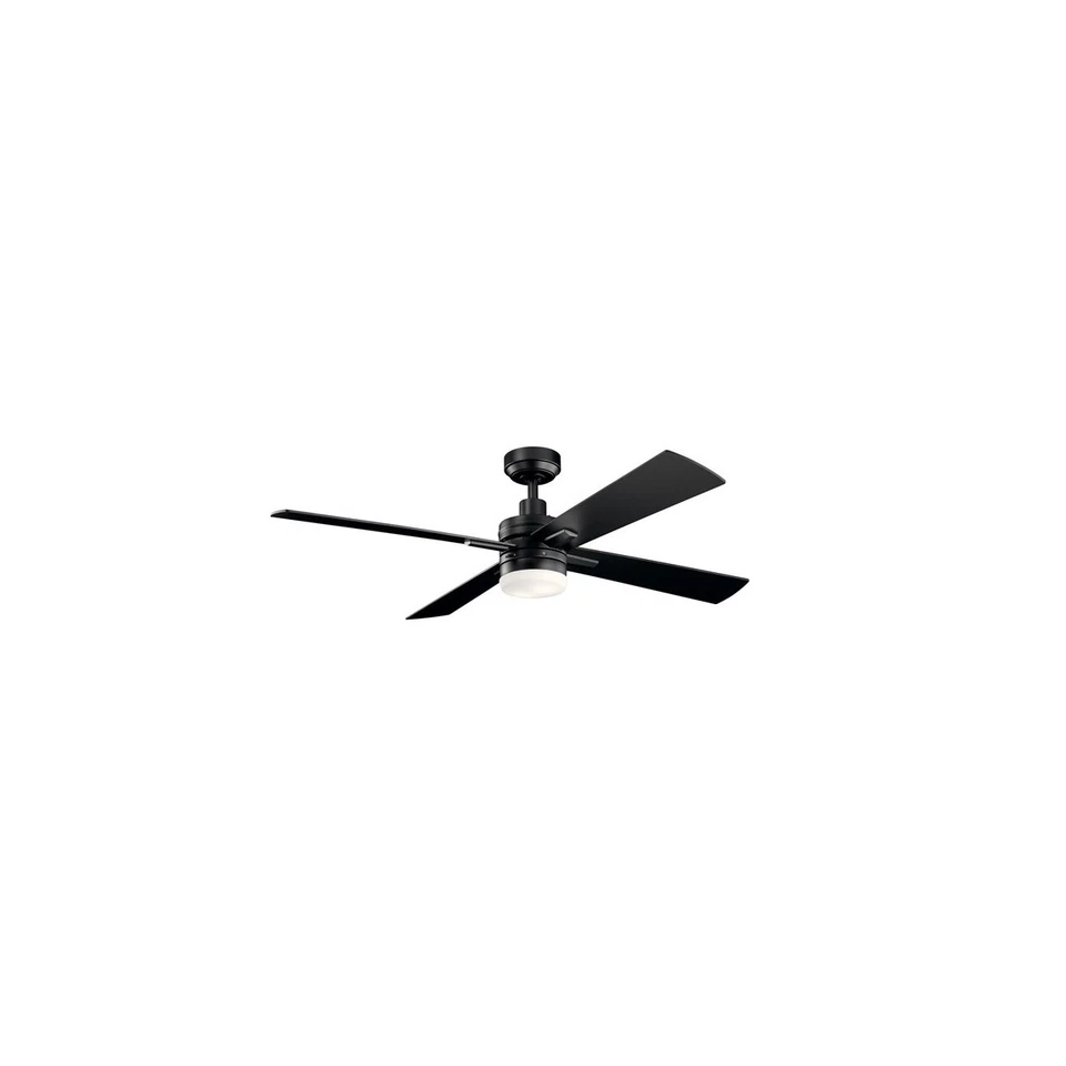 Kichler Lighting 330140SBK Lija 52 inch Satin Black Ceiling Fan - Image 1 of 4
