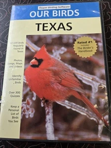 Thayer Birding Software Our Birds Texas CD Rom 2001 Vintage No Scratches VG - Picture 1 of 2