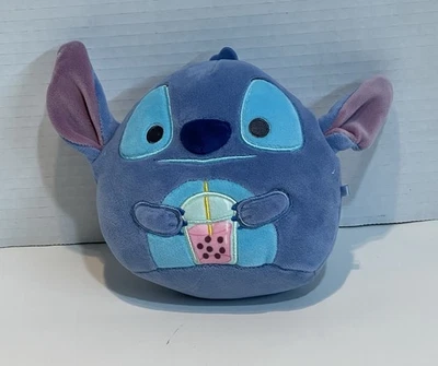 Squishmallow Disney Stitch with Boba Drink Tea 5in Plush Lilo & Stitch Cute Gift - Image 1 of 4