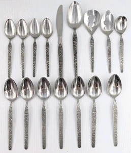 Cubiertos Vintage Nacional Inoxidable Sevita Floral MCM Lote de 16 Piezas Japón - Imagen 1 de 8