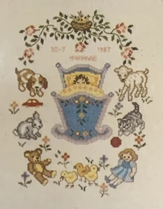 Eva Rosenstand Clara Waever Krippe & Spielzeug Geburt Muster Kreuzstich Set 12-683 - Bild 1 von 5