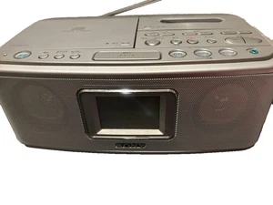Sony CFD-S401 CD Radio Cassette Recorder Ghettoblaster Silber FM AM Japan Gebraucht - Bild 1 von 6