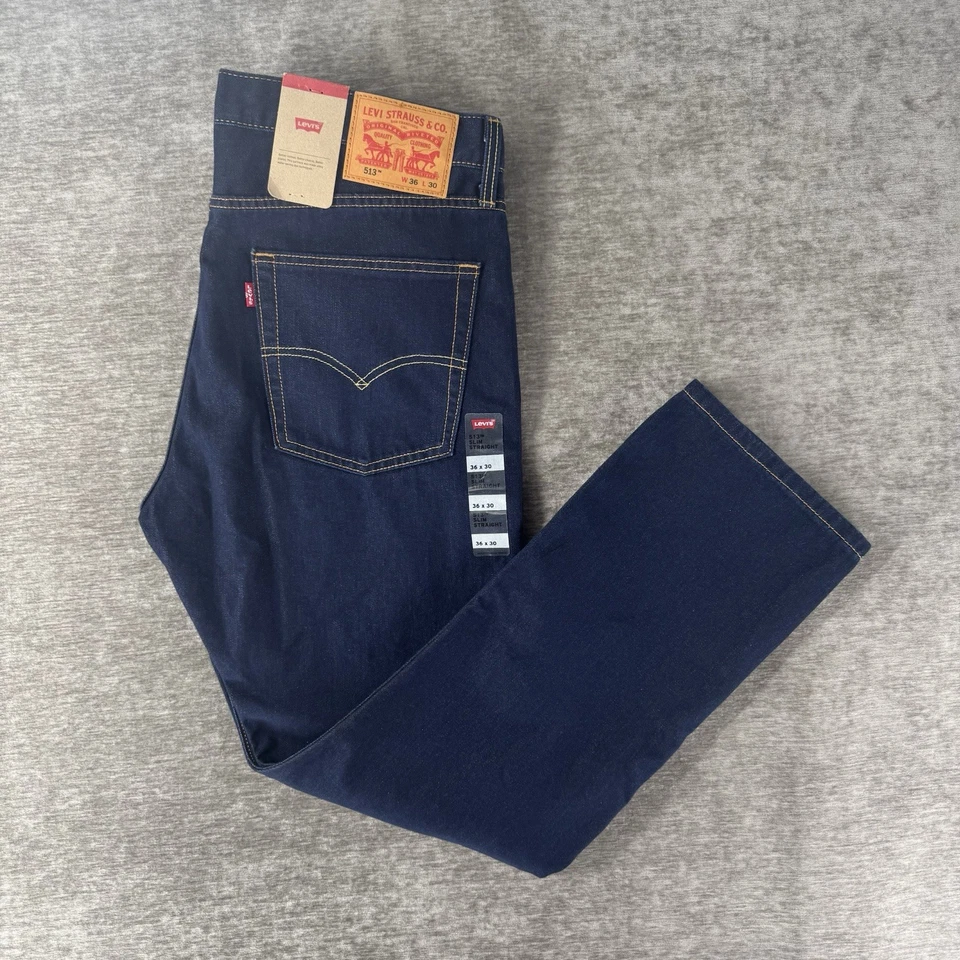 Levi’s 513 Slim Straight Denim Jeans Men’s Size 36x30 Blue 3175