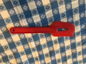 Tupperware 1 Paddle Scraper Spatula Gadget Red Cheater Beater Utensil Set NEW - Picture 1 of 2