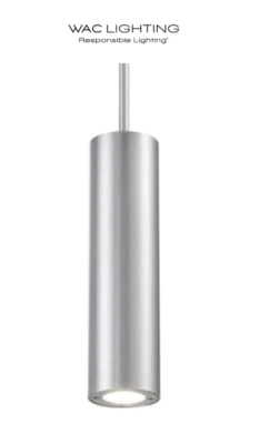 WAC Lighting Caliber 3" Wide LED Outdoor Mini Pendant Model: PD-W36610-AL - Image 1 of 3
