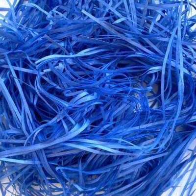 Dark Blue Shredded Tissue Paper 50g Bag Easter Basket Gift Box Hamper Filler - Image 1 of 2