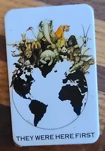 RARE Vintage 90s Humanitees They Were Here First Authentic Lapel Pin - Picture 1 of 4