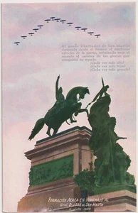 AERIAL FORMATION IN HOMAGE TO SAN MARTÍN- BELIZE, NATIONAL AIRPLANES - Picture 1 of 1