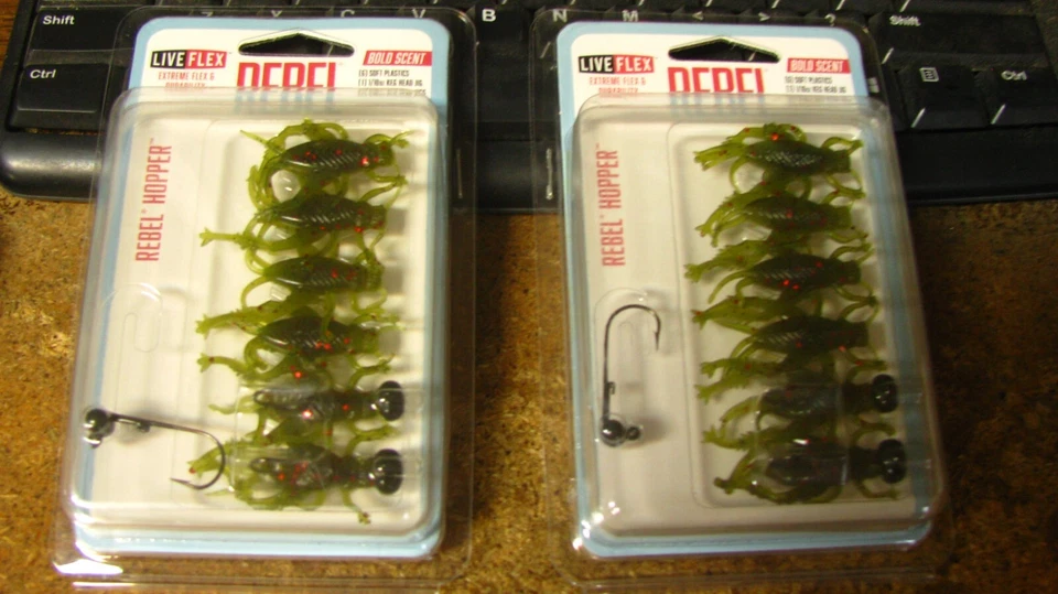 Iscas macias Rebel "live flex", 12 ct, frete grátis - Imagem 1 de 1