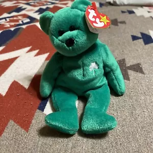 Ty Beanie Baby Erin The Bear 1997 Retired Plush Toy - Picture 1 of 5