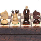 Husaria European International Chess Wooden Game Set, "King's Classic" - 18"