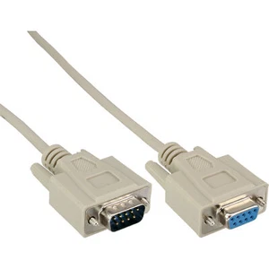 20er Bulk-Pack InLine® Serielle Verlängerung, 9pol Stecker/Buchse, vergossen 5m - Bild 1 von 3