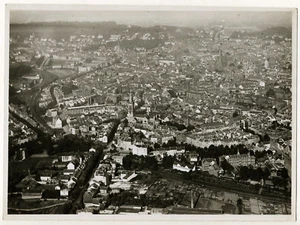 Aix-la-Chapelle, Aachen, vue aérienne avant WWII - Photo vintage c. 1935 - Picture 1 of 2