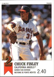 1991 Panini Canadian Top 15 Baseball Card #70 Chuck Finley