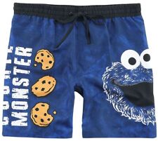 Sesamstraße Cookie Monster - Face Männer Badeshort blau