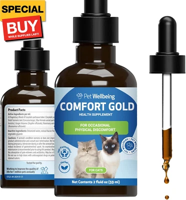 Comfort Gold for Cats - Supports Feline Physical Comfort, Healthy Circulation, C - Image 1 of 4