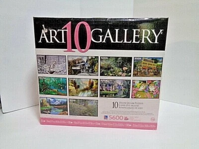 ART GALLERY 5600 PIECE JIGSAW PUZZLES NEW 10 PUZZLES - Image 1 of 3