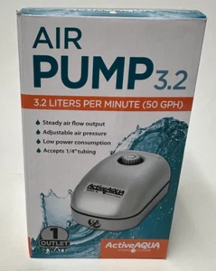 Hydrofarm Active Aqua Air Pump 3.2 -1 Outlet 50GPH New - Picture 1 of 3