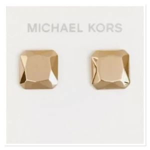 MICHAEL KORS Rush Rose Gold Tone Polished Earrings MKJ5817 - Picture 1 of 4
