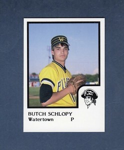 BUTCH SCHLOPY, 1986 Watertown Pirates | ProCards & Domino's Pizza FIRST CARD