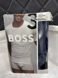 BOSS Mens 3 Pack Classic T-Shirt Black,Navy,Blue Size XL  RRP £39 CB5 - Picture 1 of 3