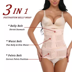 3 En 1 Cinturón de recuperación del vientre posparto Soporte Body Shaper Fajas - Imagen 1 de 10