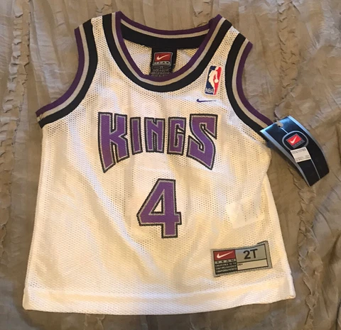 CHRIS WEBBER Sacramento KINGS Basketball NIKE Toddler 2T Jersey NBA New VINTAGE Cover