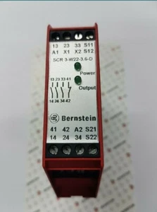BERNSTEIN Safety Relay 607.5111.003 SCR 3-W22-3.6-D  24v IP40 - Picture 1 of 2