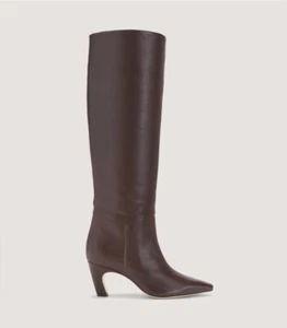 Everlane Banana Boot Dark Brown Leather Women's Size 8 NEW Sold Out Knee High - Picture 1 of 12